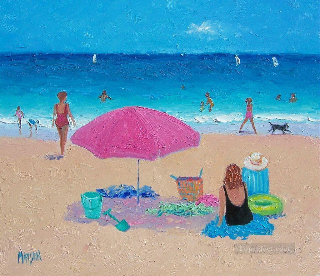 girls on beach Oil Paintings